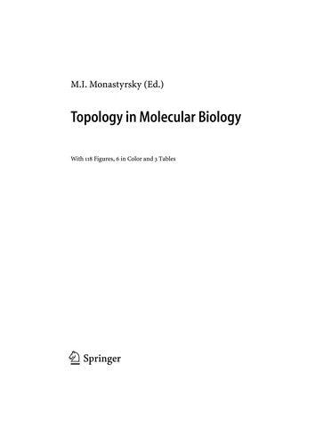 Topology in Molecular Biology (2007) by Monastyrsky, Michael I cover